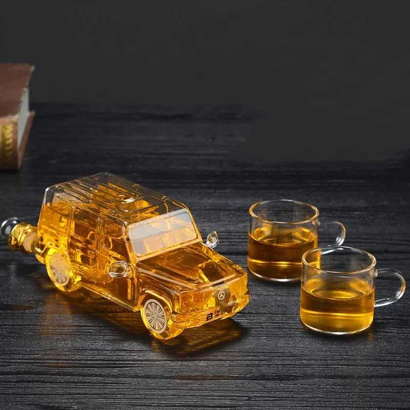 YUZDNM Motorrad Whiskey Dekanter - 750ml Glas-Dekanter In Motorradform