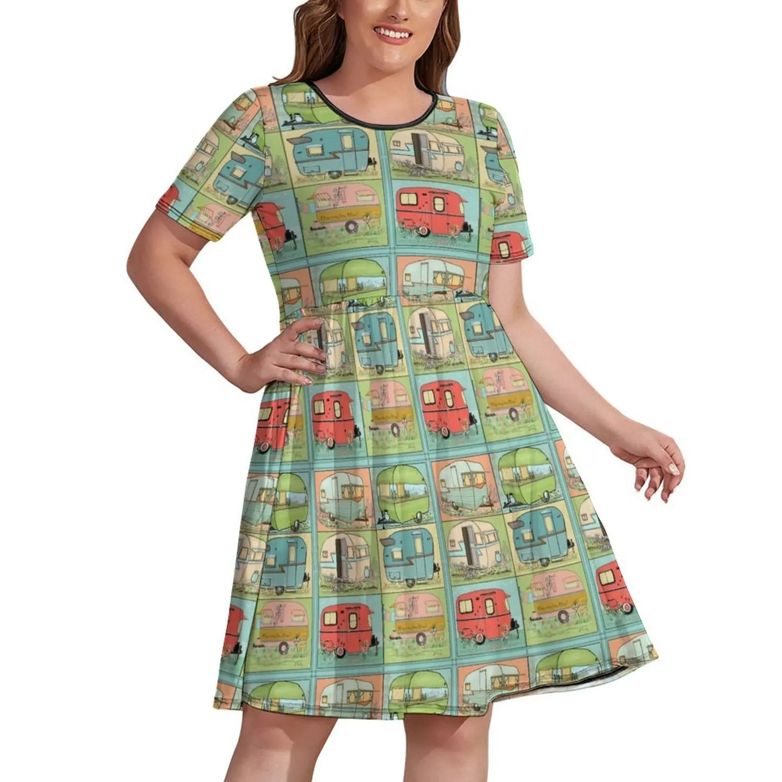 

Camping Glamping in Vintage Trailers! Dress Long dress woman luxury dress