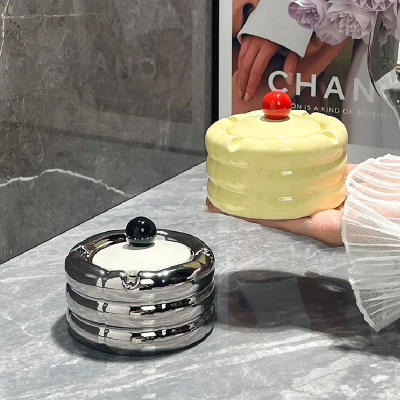 

Пыленепроницаемый декоративный Настольный круглый чехол для гостиной с летящей искусственной кожей в скандинавском стиле милый креативный керамический чехол