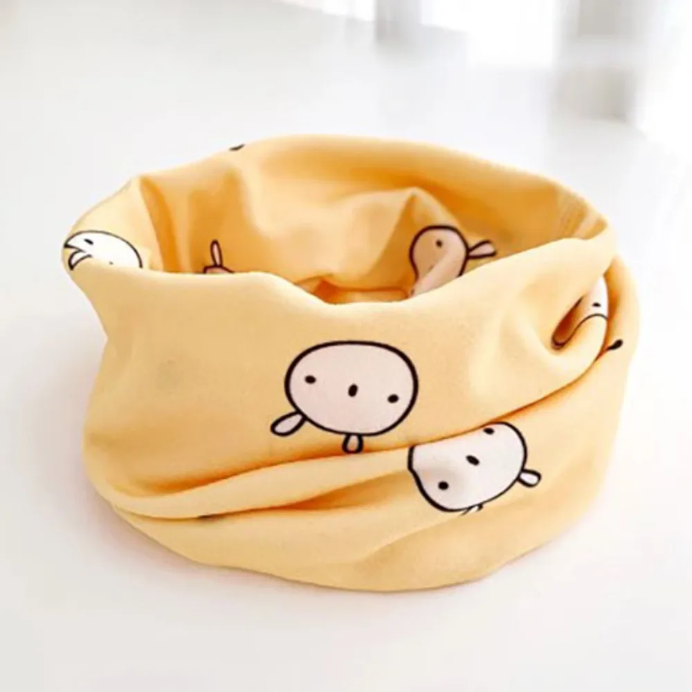 Soft and Skin Friendly 0-12years Winter Scarf Windproof Breathable Neckerchief Cute Scarf Warm Dacron