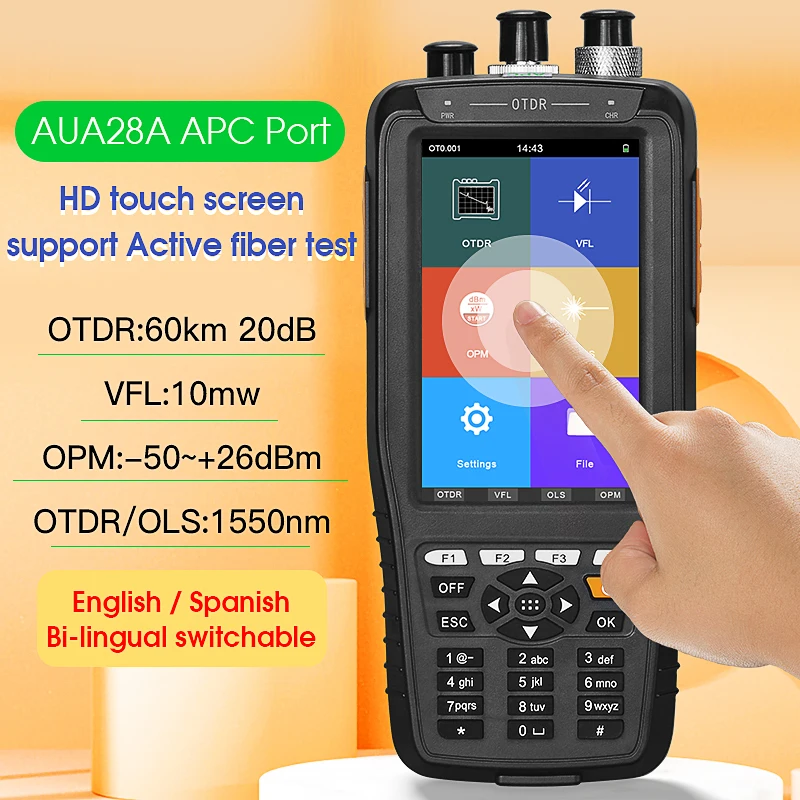 Vente FF-980REV Pro mini OTDR Réflectomètre à fibre optique 980rev avec 9 fonctions VFL OL - Banggood ançais Mobile-arrival notice