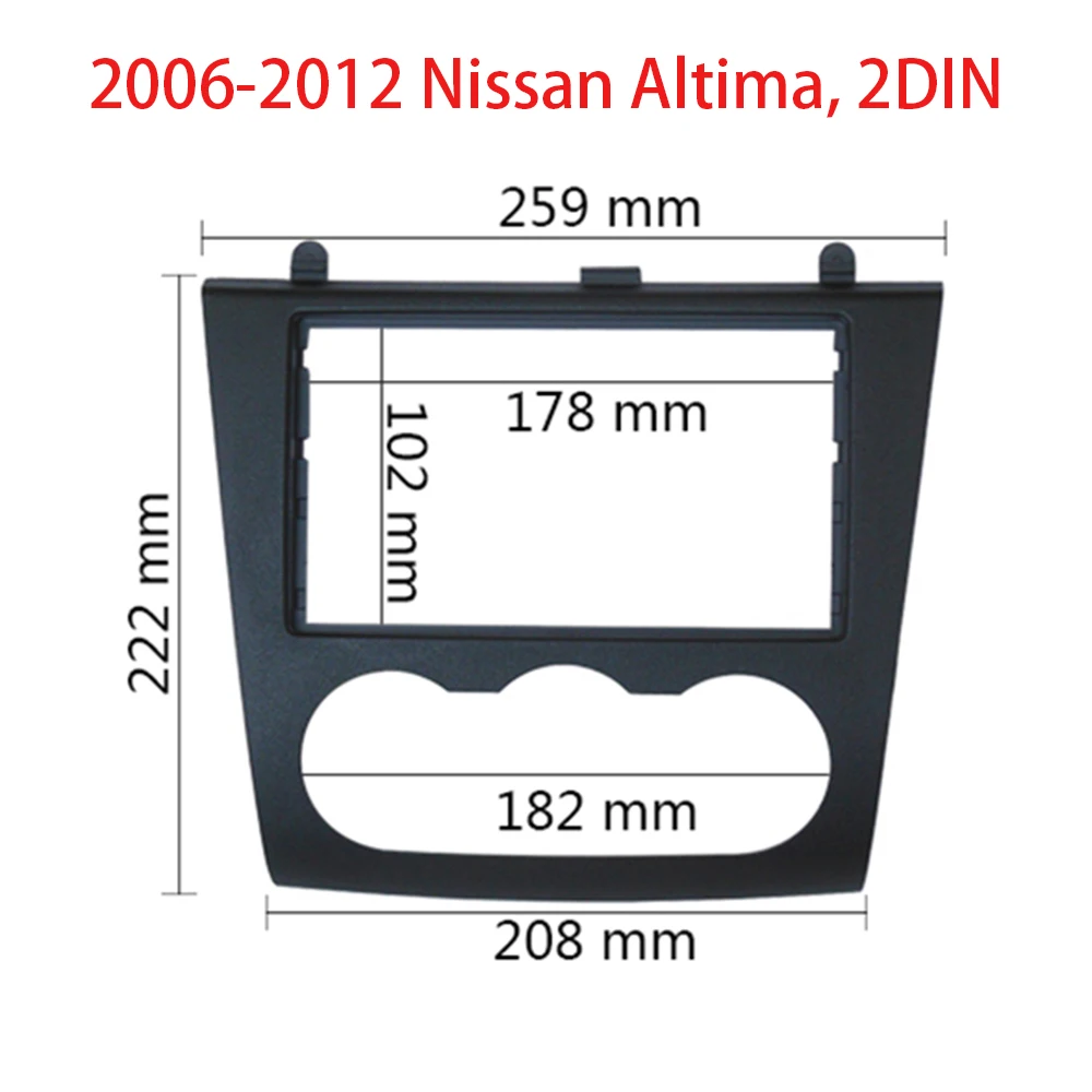 for NISSAN Altima 20062012 Radio Double Din Frame DVD Stereo Panel