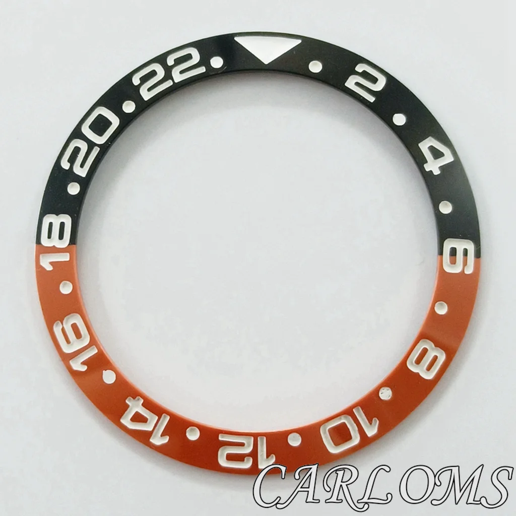 Premium Black Rose Gold Multicolor Ceramic GMT Bezel Insert