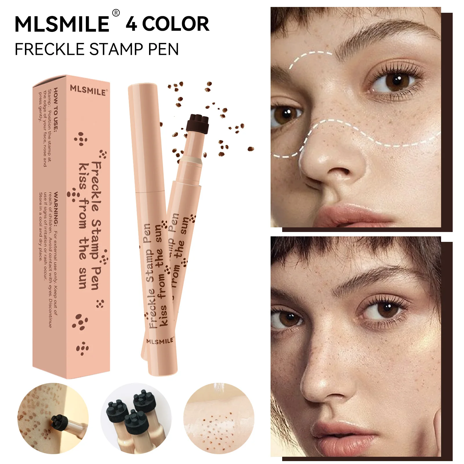 

Mlsmile New Natural Simulation Freckle Pen Not Easy To Fade Waterproof Quick-Drying Seal Freckle Fleck Removal Pen wholesale