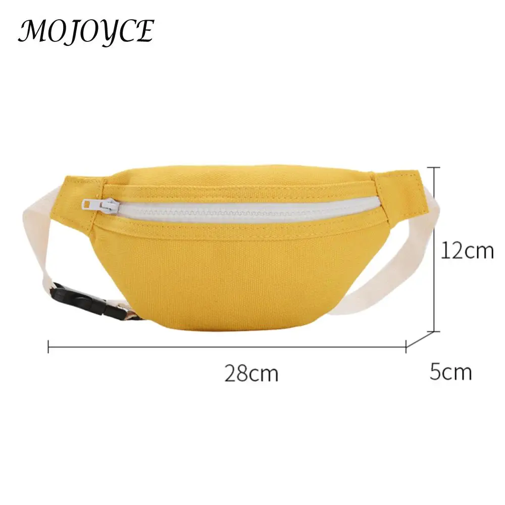 Casual Canvas Chest Bags Children Fanny Bum Purse Waist Solid Messenger Packs Daily Chest Waist Girl Cute Leisure Chest 6
