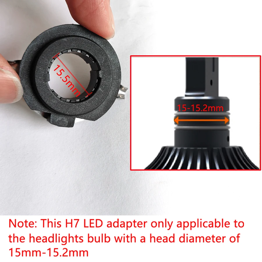 H7 LED Adapter Base 1 Set For Mercedes Benz B Class G/ML Series VW Touareg Skoda Octavia Headlight Bulbs Retainer Base