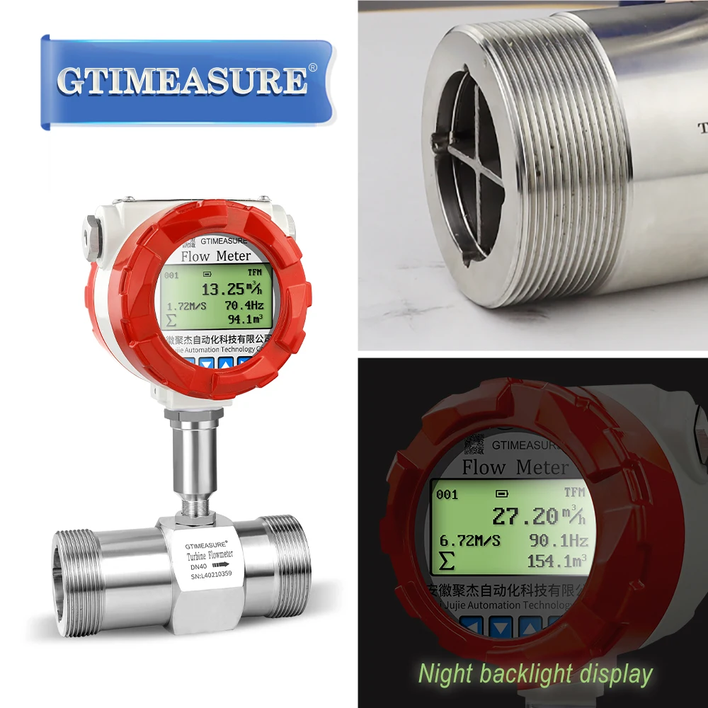 Water fuel oil flow meter pulse output milk beer diesel alcohol gasoline hydraulic turbine flowmeter