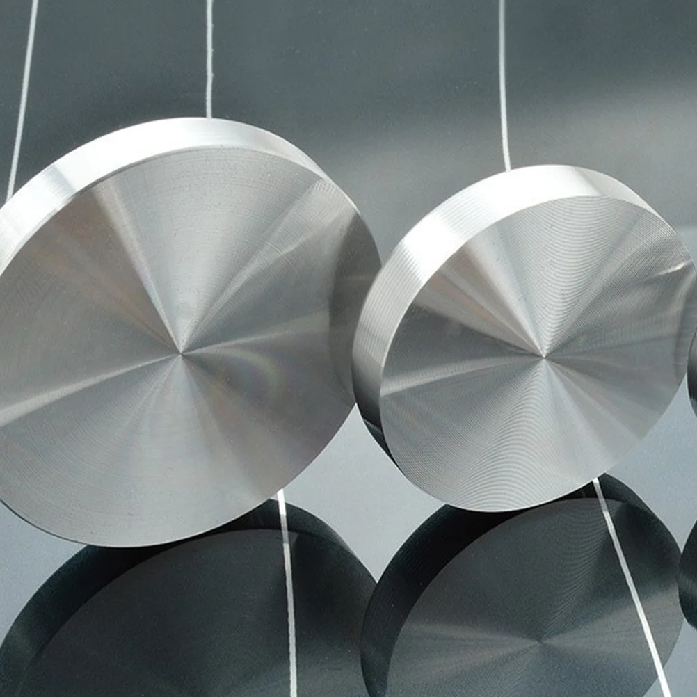 4pcs Round Aluminum Circle Disc Glass Tops Adapter for Glass Table Tea Tables
