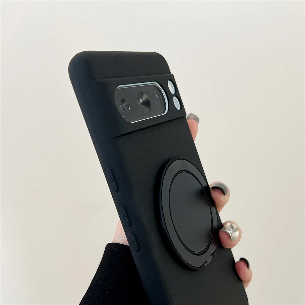 Liquid Silicone Magnetic Phone Case with Stand Holder