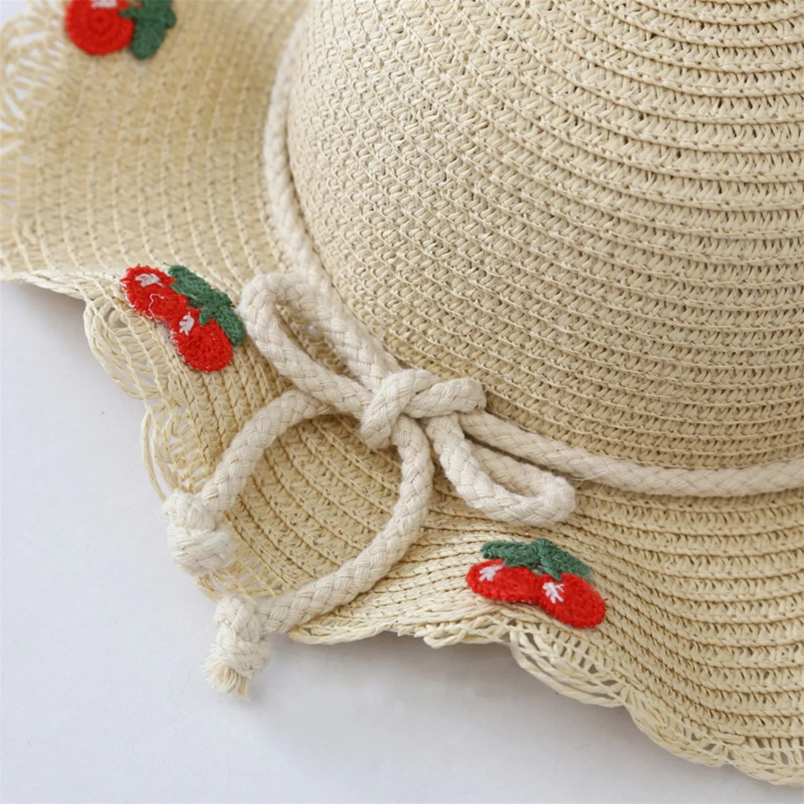 Wild Stocking Hat Hat Bag Set Woven Wide Straw Hats Girls Kids Sun Hats Summer Beach Straw Woven Pocket бейсболка детская