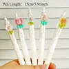 5Pcs Flower Gel Ink Rollerball Pens Medium Point 0.5mm Quick-Dry Plastic Pens Tulip Design Retractable Writing Pens Decoration 5