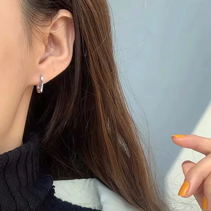Prevent Allergy Stud Earrings France Fashion Vintage Handmade U-Shape Circle Bride Jewelry Gifts