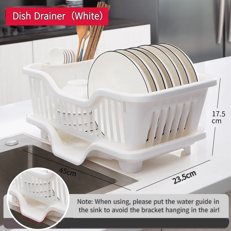 Kitchen Dishes Plastic Storage Drain Basket Drying Utensils Dripping Plate Storage Rack storage tray