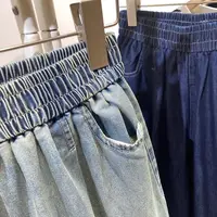 Plus Size 5XL 140kg Summer Autumn Ankle-Length Elastic Pants Wasit Lace Jeans for Woman Big size Jeans Oversized Women Clothes - Image 6