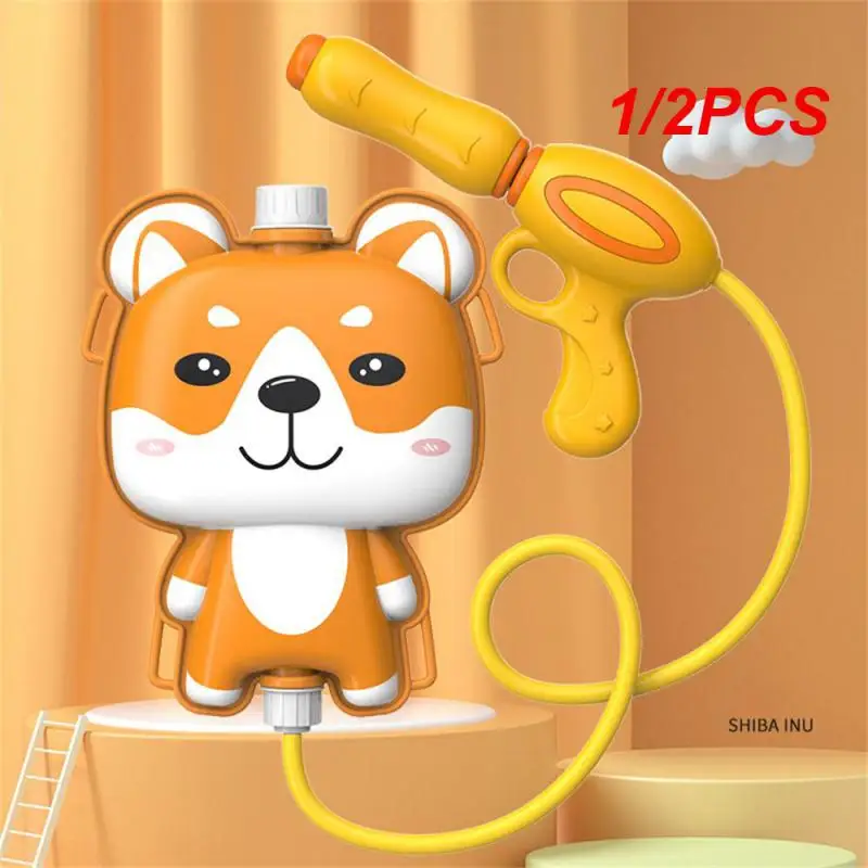 Water Toys 1/2PCS Portable Rich And Colorful Backpack Water Gun Interactive Water Play Preschool Children
