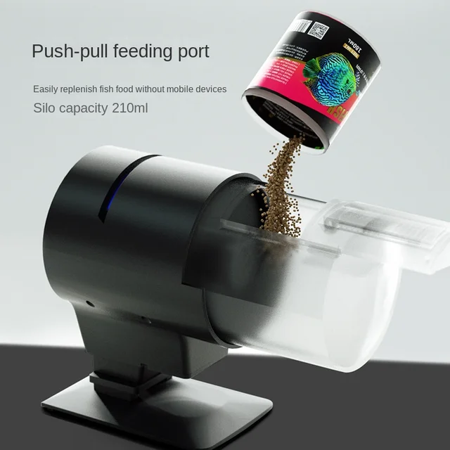 Automatic Fish Feeder Digital Display Intelligent Timing Feeder Fish Tank Fish Feeder Digital Display Feeder 3