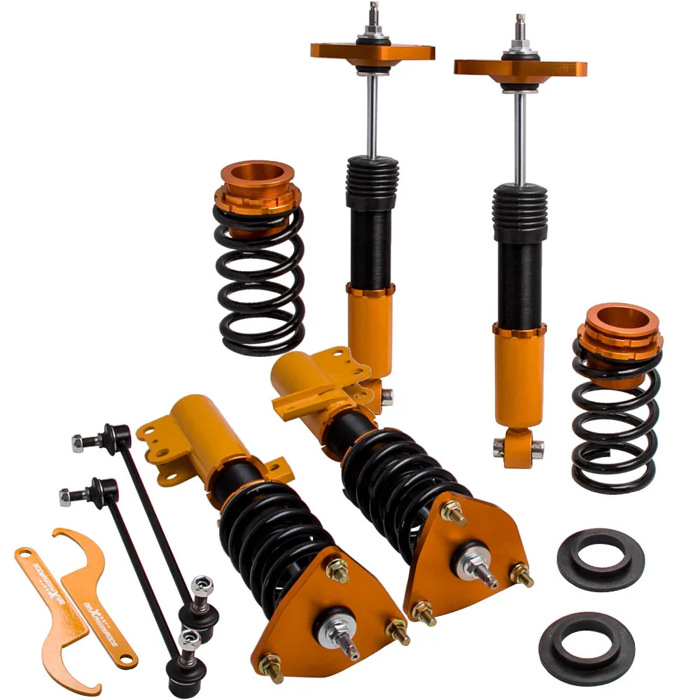 MAXPEEDINGRODS 24-drożne regulowane cewki amortyzatorów do Hyundai Genesis Coupe 2-drzwiowe 2011-2015 z drążkiem stabilizującym