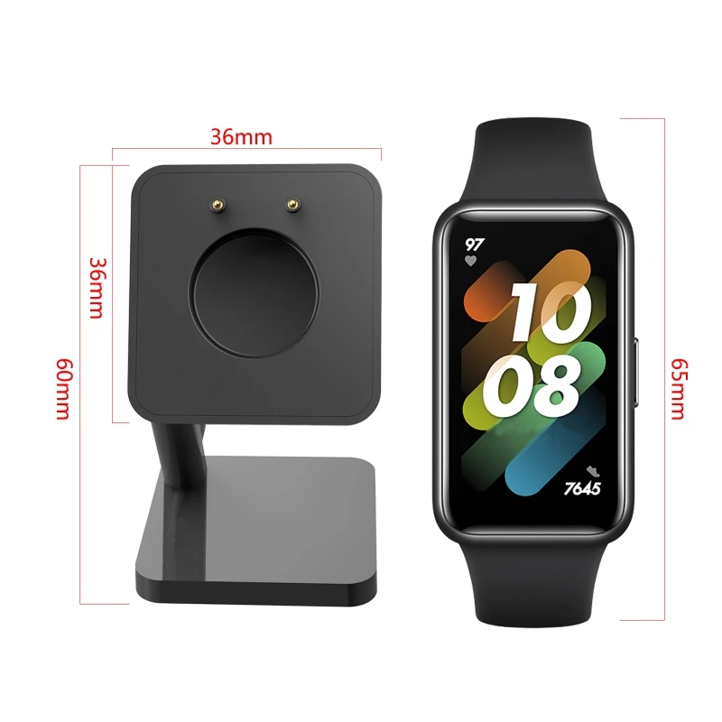 for Smart Watch Charger Stable Stand Bracket for HuaweiBand 7/6/6 Pro Watch Fit USB Charging Cable Holder Power 