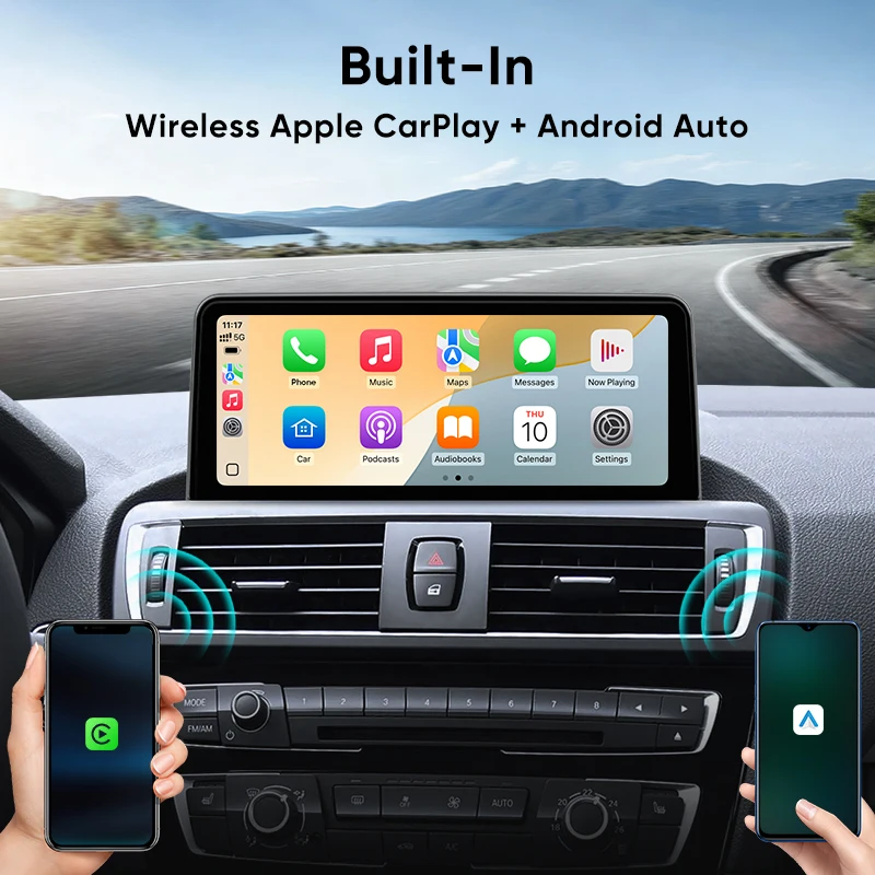 Radio para Auto AINAVI F30, Sistema Multimedia para Auto F20, Carplay Inalámbrico, Android Auto para BMW Serie 3 F31 F32, Serie 1 F20 F21, Pantalla Táctil HD 2