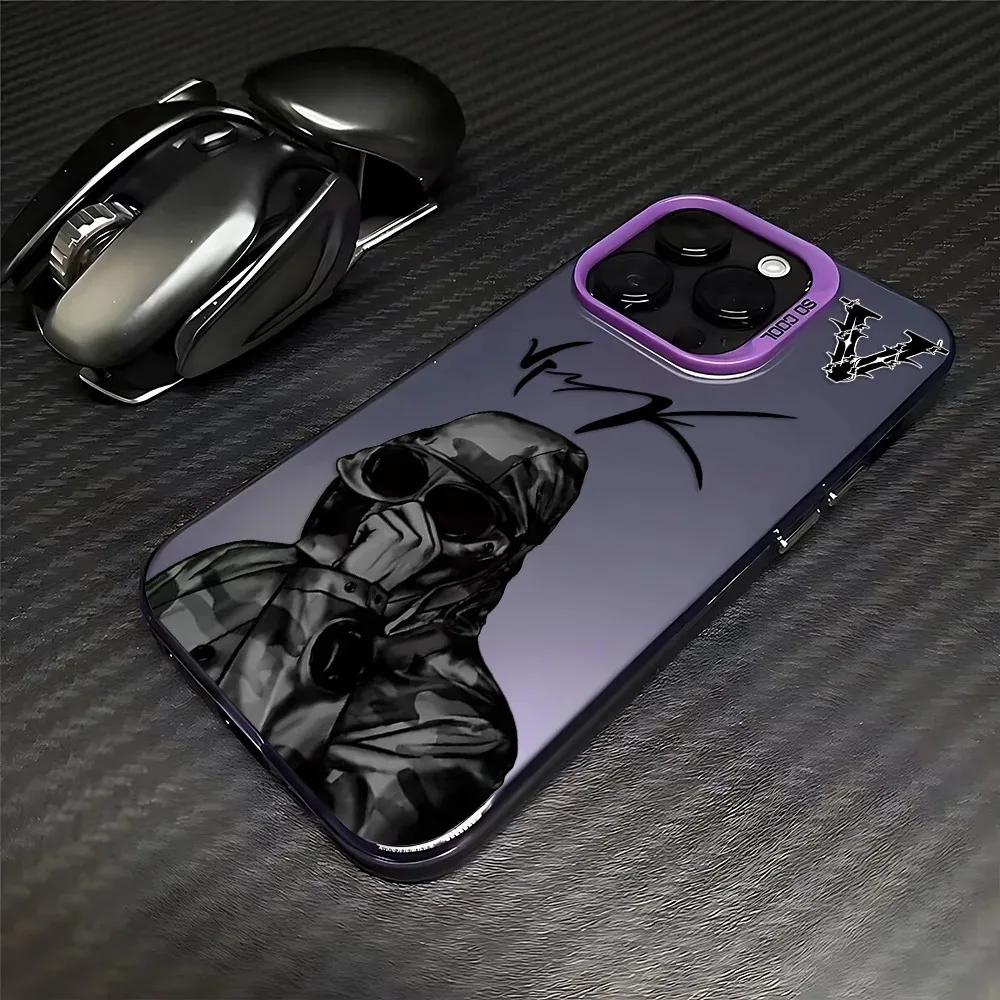 Stylish V-Vrunks Anti-Fall Matte Back Phone Case