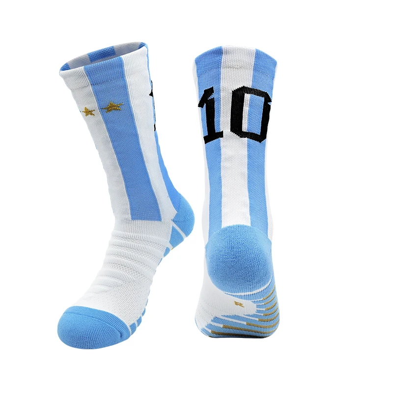 Sports Socks Number Kids Soccer 10# Star 7# Mid-tube Boys Cycling Outdoor Football