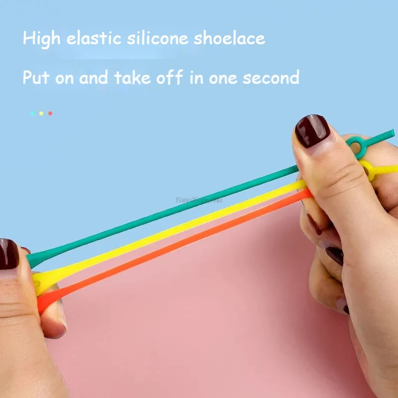 12er-Pack schnürsenkellose Silikon-Elastikschnürsenkel, Gummischnürsenkel für Erwachsene und Kinder, Lazy Lace Free Laces, Einheitsgröße, vielseitig, passend für die meisten Schuhe – Detail 6