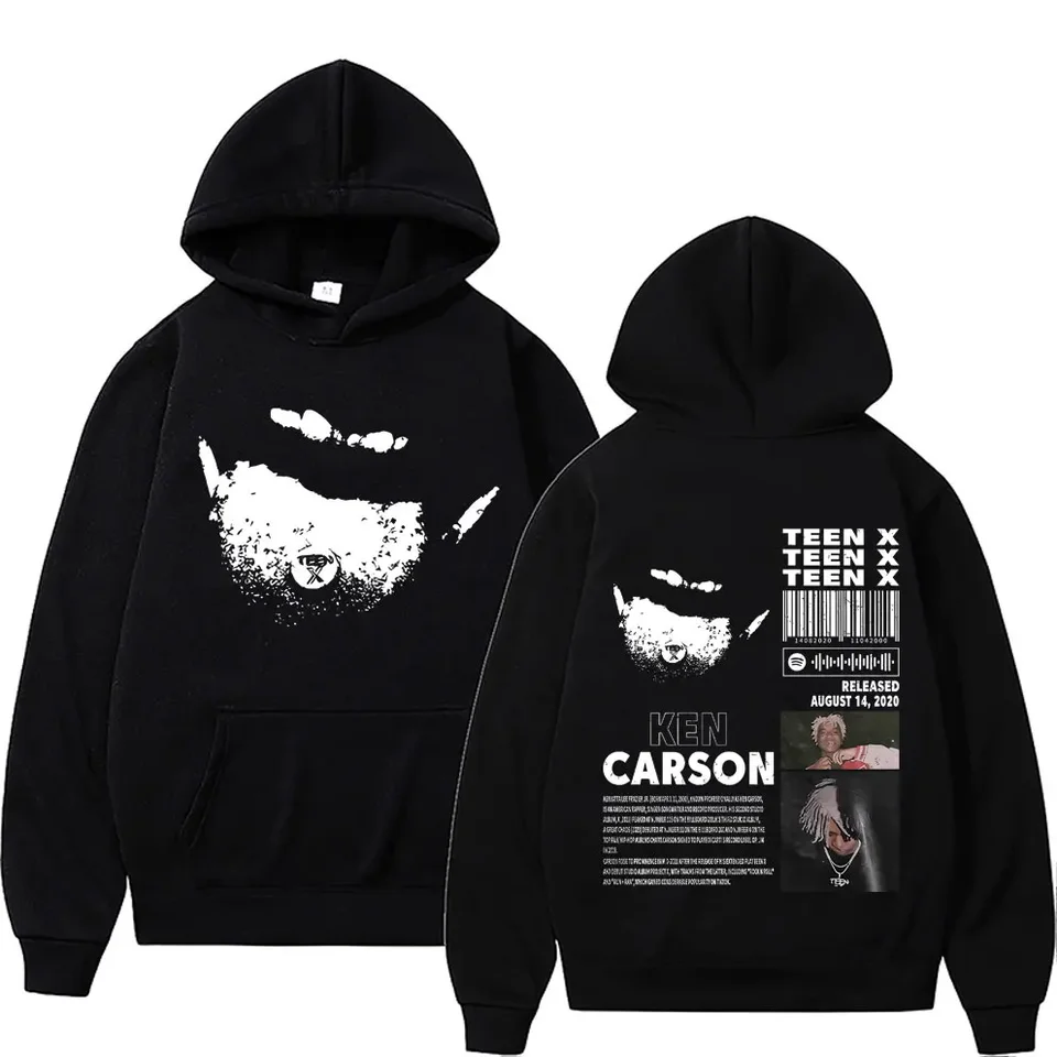Rapper Ken Carson Teen X Music Album Double Sided Print Hoodie Rap