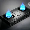 Double-head Tabletop Gas Stove Tabletop Double Stainless Stee Cooker Natural Gas Stove Liquefied Gas Fire Stove 2