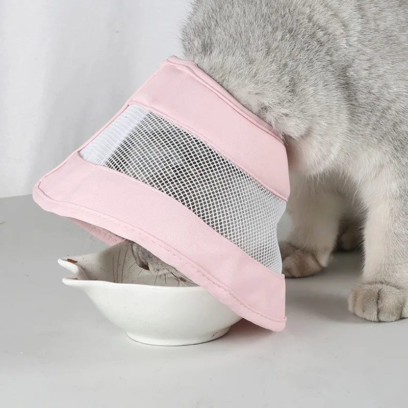 애완 동물 고양이 개 건강 회복 엘리자베스 코튼 필링 칼라 개와 고양이를 위한 보호 의료 콘 E-칼라