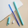 6pcs/set cat neutral erasable pen cute wagging tail cat hot erasable pen eraser student stationery 0.5mm Black blue ink pen 5