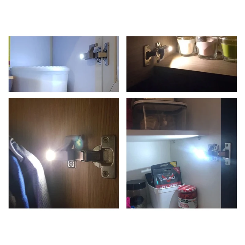 Universal Hinge Light 1pcs Kitchen Bedroom Living Room Cabinet Cupboard Wardrobe 0.25W Inner LED Sensor Light Furniture Hardware