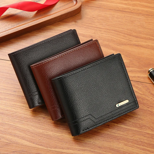 New Retro Men Leather Wallets Small Money Purses Design Dollar Price Top Men  Thin Wallet With Coin Bag Zipper - AliExpress