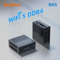 TexHoo Mini PC Intel Celeron N95 Desktop Gaming ComputerWIFI5 BT4.0 Wins 11 DDR4 PCIe3.0 Nvme SSD Triple Display Dual 1.0G LAN 1