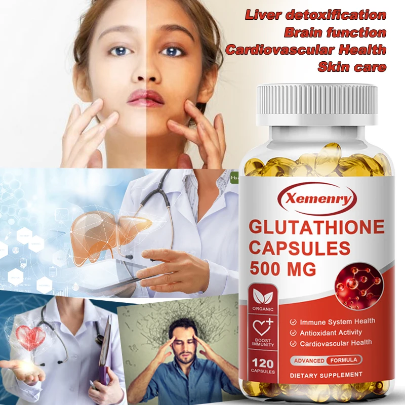 Xemenry Glutathione Capsules 500mg Delay Aging, Enhance Immunity