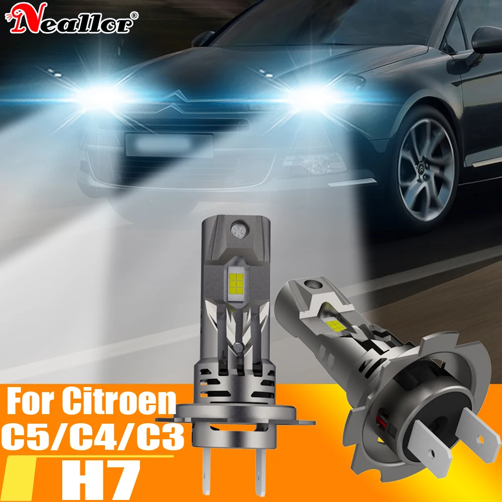 

2 шт., Автомобильные светодиодные лампы H7 H18 12 В 55 Вт для Citroen C5 3 2 RW RD C4 C3