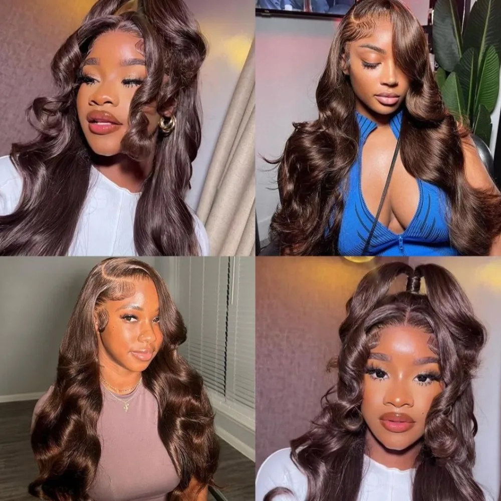 12A Grade 1/2/3PCS Light Brown Body Wave Human Hair Bundles 100g/PC Double Weft Hair Extensions Brazilian Virgin Hair Full End 6