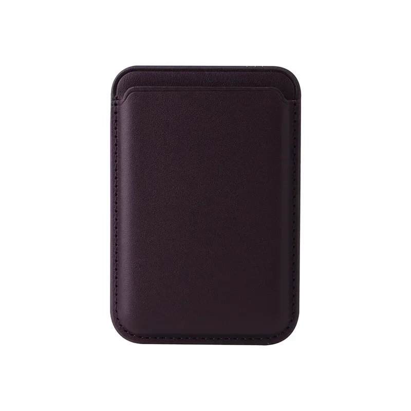 Magsafe Leather Magnetic Card Holder Wallet with Card Slots Accessory