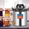 18L Electric Pressure Canner 19 QT Stainless Steel Portable Pressure Canner for Mushroom Growing, Jar Canning 1.2KW 1 6