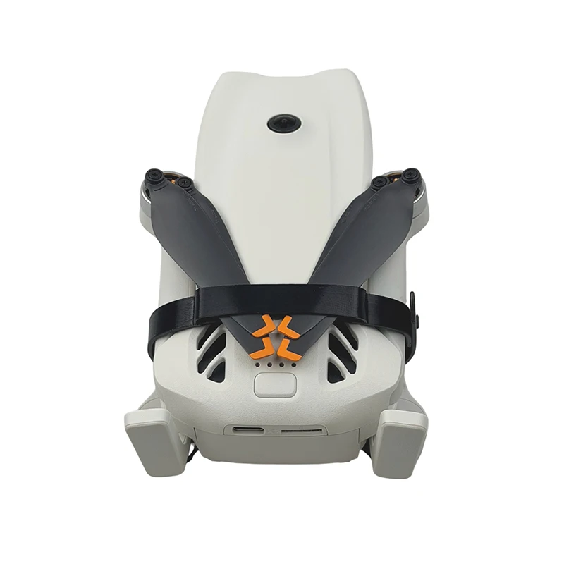Vue rapprochée du support de protection pour lames DJI LITO en noir, montrant son ajustement précis. Achetez le support de protection pour lames DJI LITO.