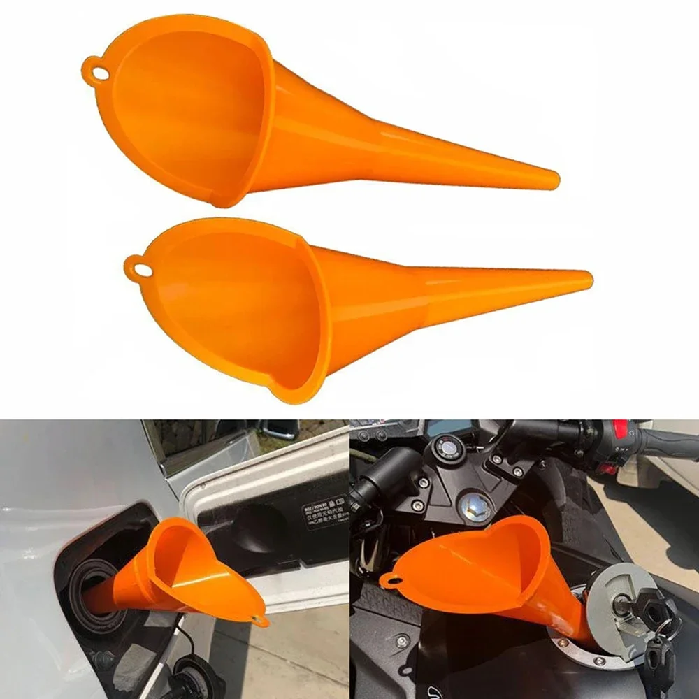 

Car Long Stem Funnel Gasoline Oil Fuel Filling Tools Anti-splash Plastic Funnel Motorcycle Refueling Tools Auto Accessories