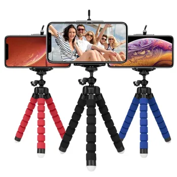 Treppiedi per telefono, supporto per fotocamera mobile, clip per smartphone, monopiede, treppiede a forma di polpo, mini treppiede, stativo con vite da 1/4