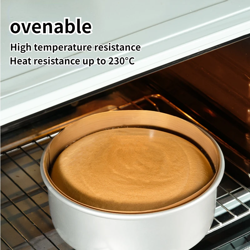 Silicone Baking Mat 6/8/10 Inches Round Reusable Resistant Fiberglass Cloth Easy Demoulding Cake Liner Cropped Paper Oilcloth Pad
