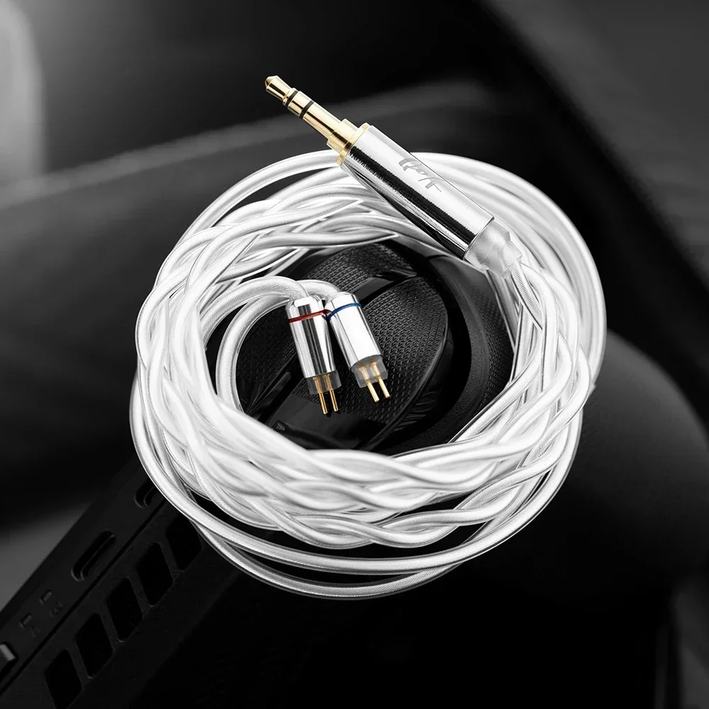 Wired Earphones QoA Mimosa 1 DD +1 Planar IEMs In Ear HIFI Wired Earphone Music Monitor Headphone with 0.78 2pin Cable 3.5/4.4mm Plug