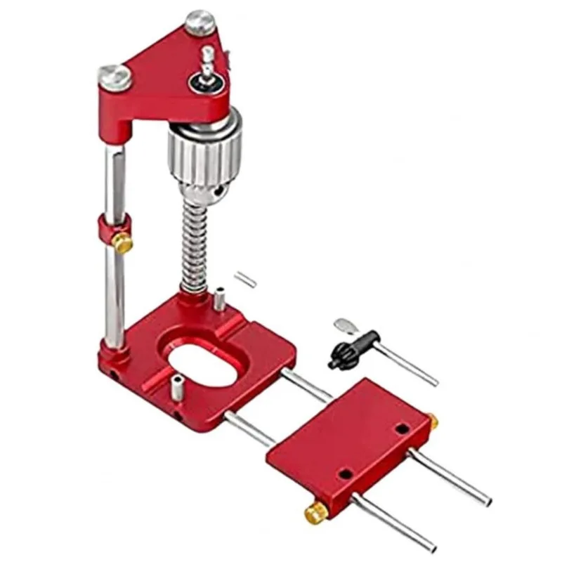 Metal Portable Drill Guide - Precise Woodworking Locator Tool, Compact Positioning  Instrument  for  Accurate  Drilling