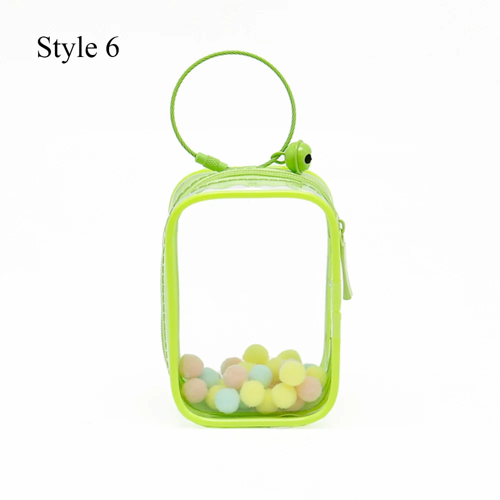 

1pcs Transparent Mystery Box Keychain Bag Storage Case Organizer Box Storage Pouch Keychain Wallet Thicken Toy Doll Gifts Bag