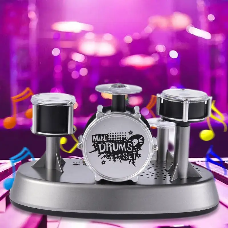 Mini Finger Drum Set Desktop Drum Set Portable Mini For Desk Musical Miniature Touch-sensitive Finger