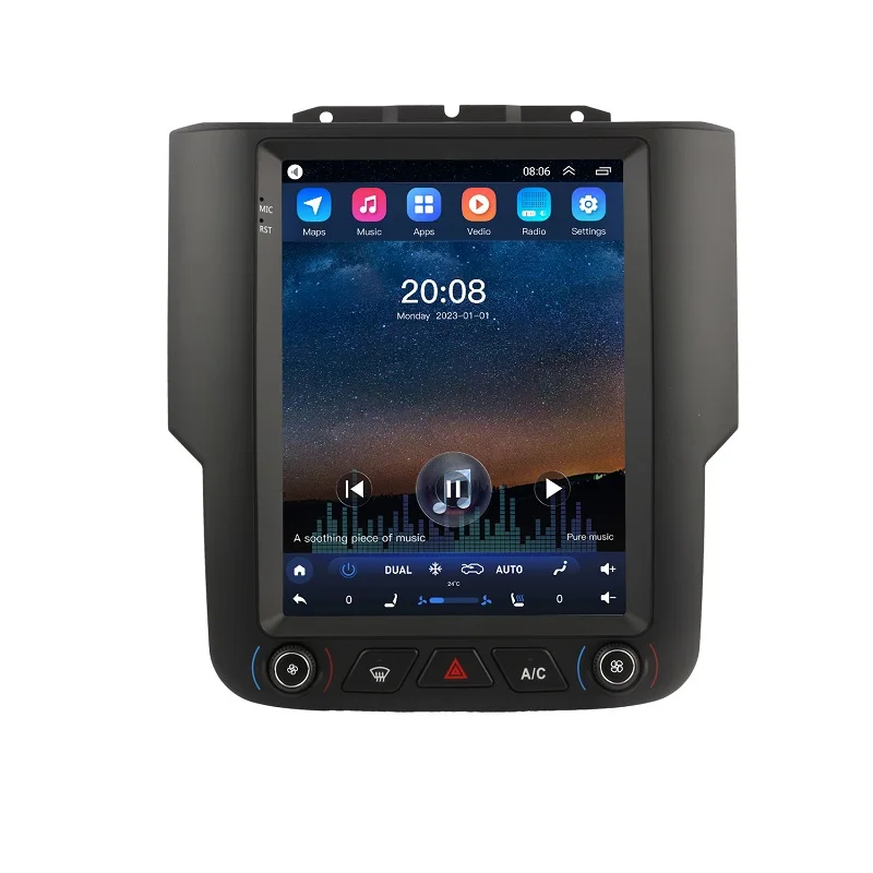 

9.7 Inch Car Radio Stereo for Dodge Ram 2013-2018 Android Head Unit Carplay Auto GPS Navigation DVD Player