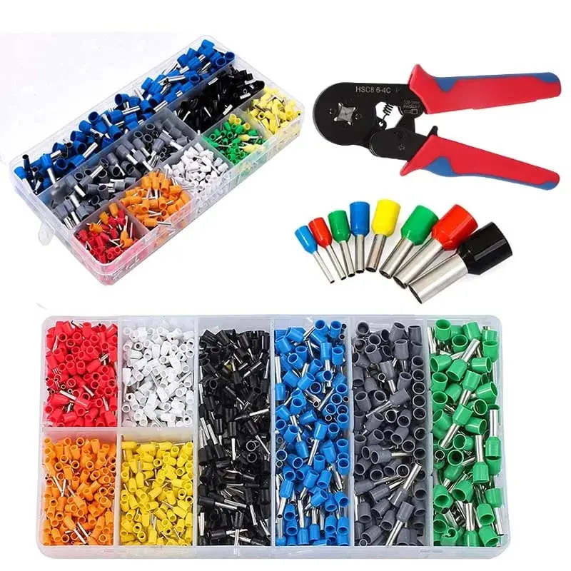 Terminal Connector 400-2120PCS Electrical Tube Insulated Terminal VE Tubular Crimp