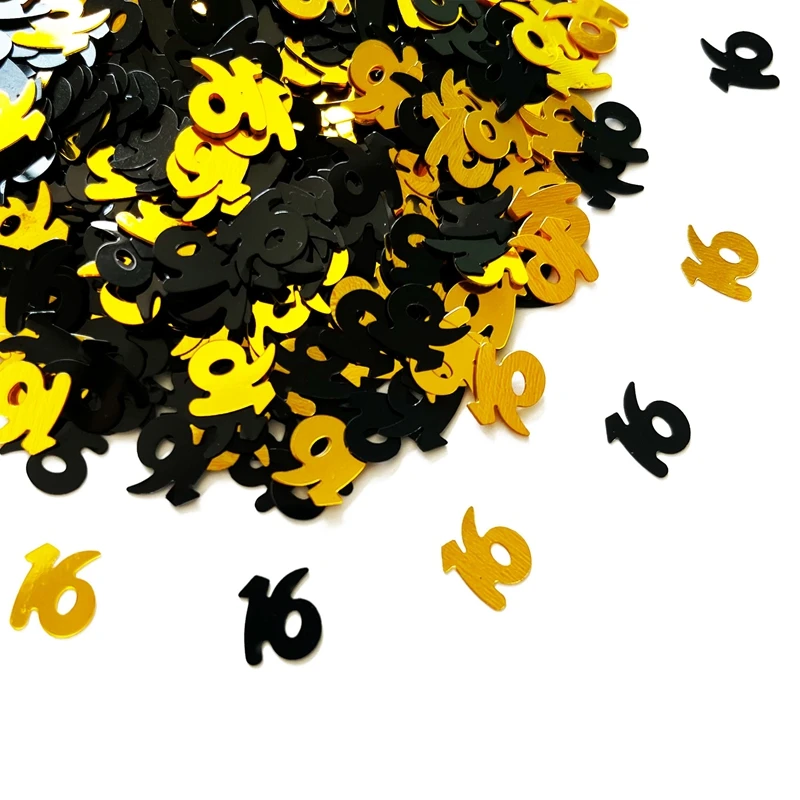 16 18 21 30 40 50 60 Years Anniversary Happy 30th 40th 50th 60th Adult Birthday Confetti 15g Gold Party Table Scatter Decoration