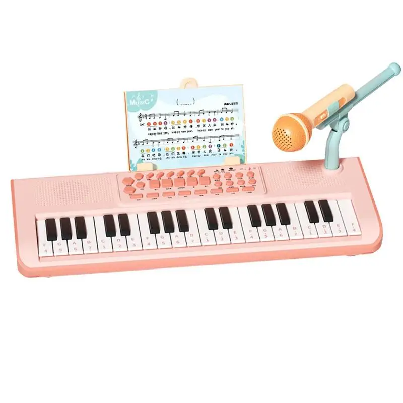 

Music Piano Toy 37 Keys Music Piano With Microphone Musical Learning Educational Toy For Beginners Kids Boys And Girls